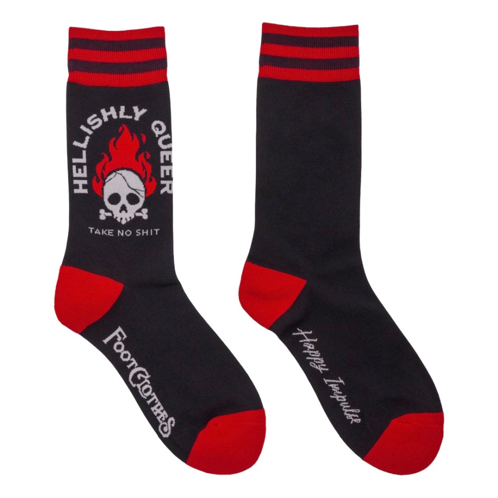 Footclothes - Hellishly Queer Socks - Black/Red